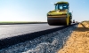 Road rollers building the new asphalt road